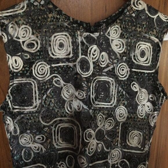 NWOT DeCordon Brand Women’s M Soutache Dress - Picture 3 of 13
